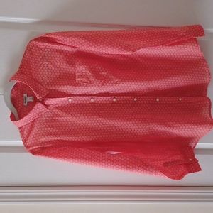 OLD NAVY Women's Button-Down Orange/White Size XL